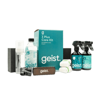 Autó bőrápoló és műbőr ápoló készlet 3 évnél idősebb bőrre - Geist