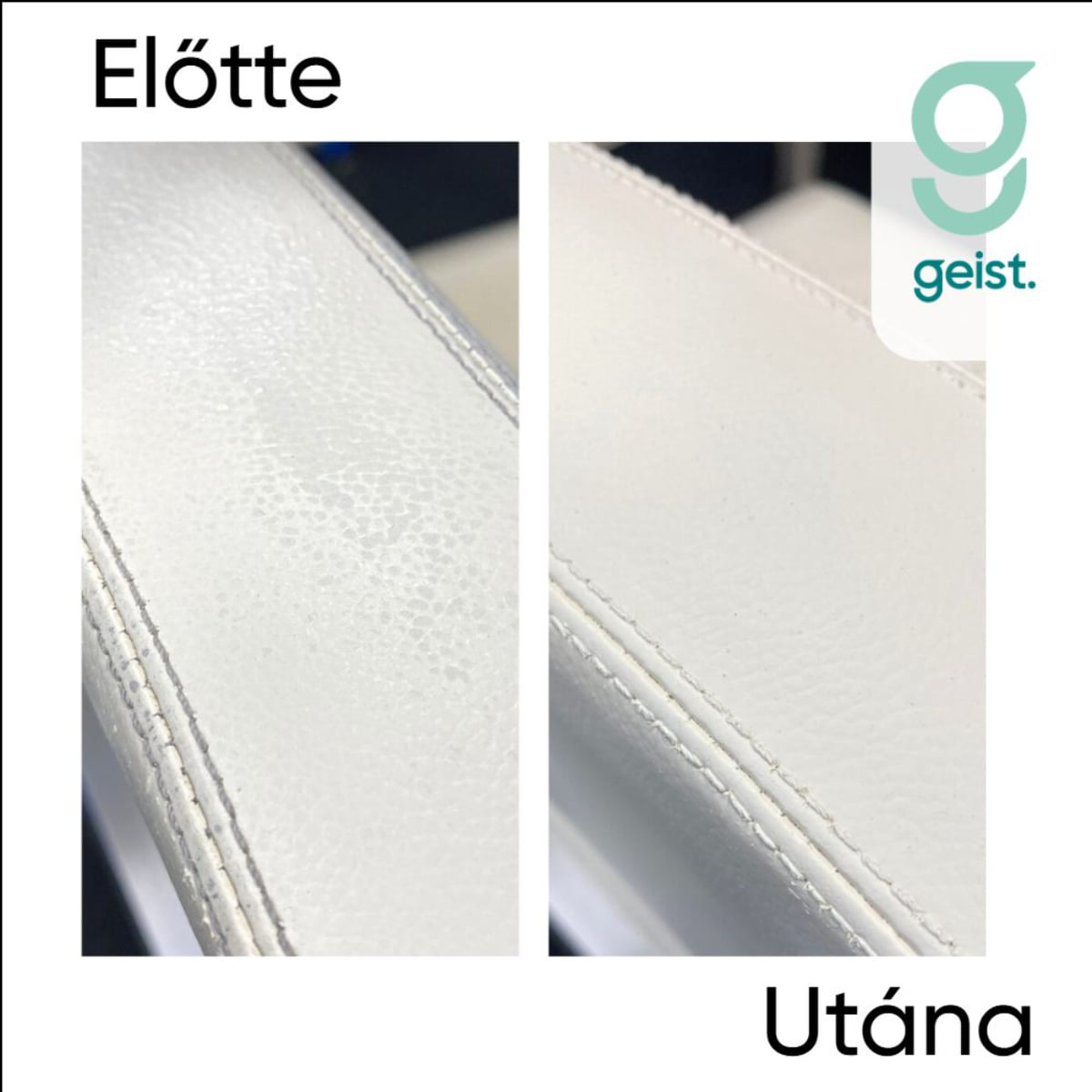 Geist Bőrfesték & Műbőr festék - Előtte utána